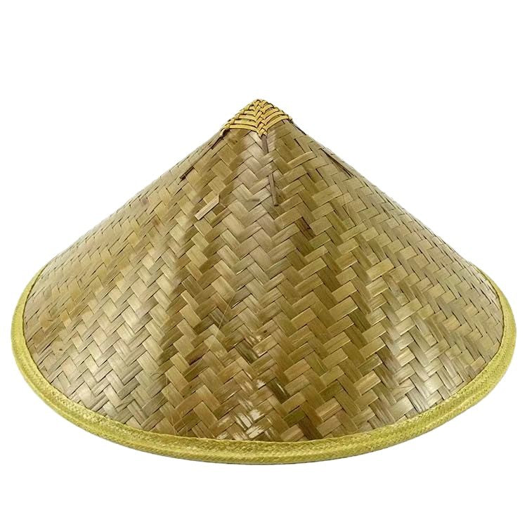 宽边竹编草帽